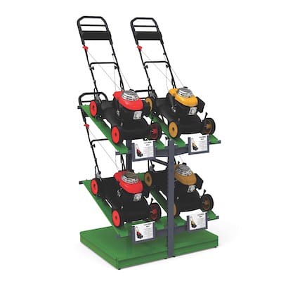 STAND FOR 2 LEVEL MOWERS