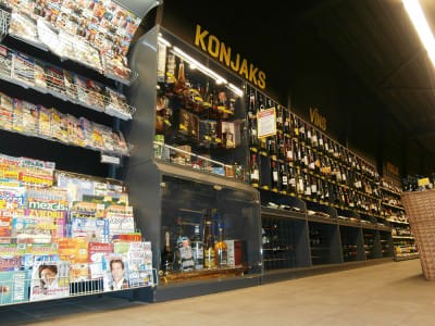 Beverage shelves - TOP store in Salacgriva
